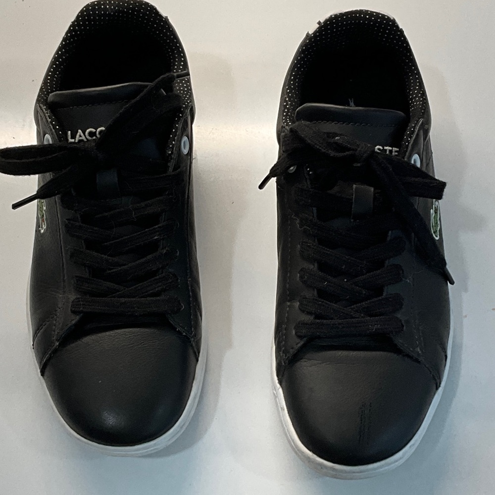 Lacoste Men's Black and White Sneakers